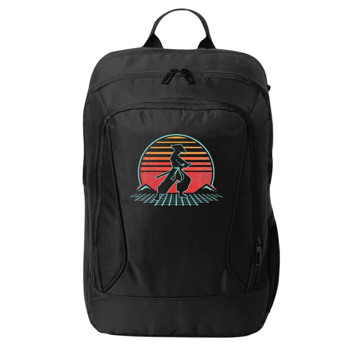 Samurai Warrior Bushido Japan Anime Retro 80s Style Gift City Backpack