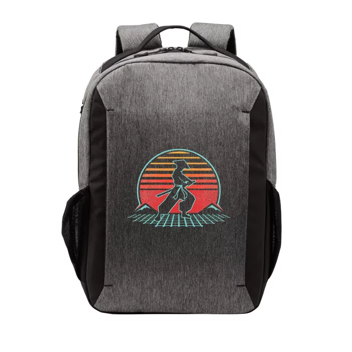 Samurai Warrior Bushido Japan Anime Retro 80s Style Gift Vector Backpack