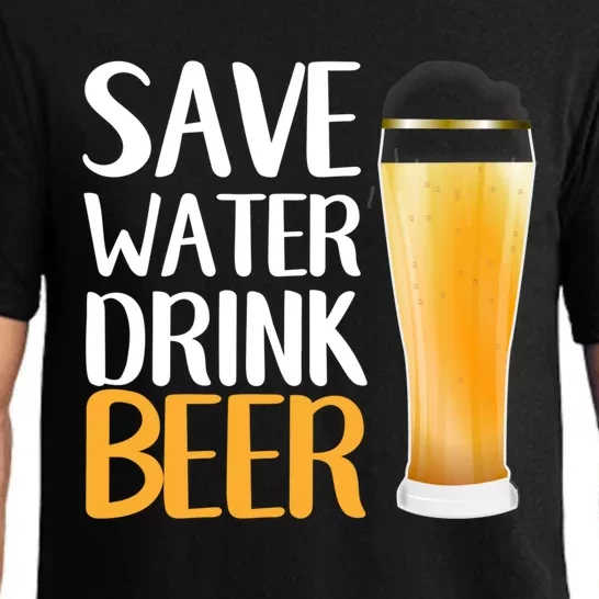 Save Water Beer Funny Humor Beer Day Cute Gift Pajama Set