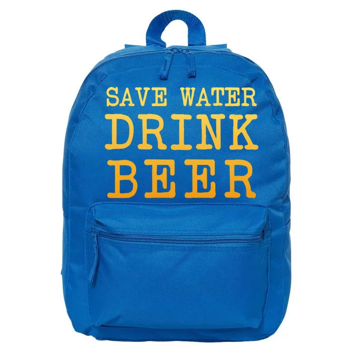 Save Water Beer Funny Joke Brewmaster Craft Home Brew Cool Gift 16 in Basic Backpack