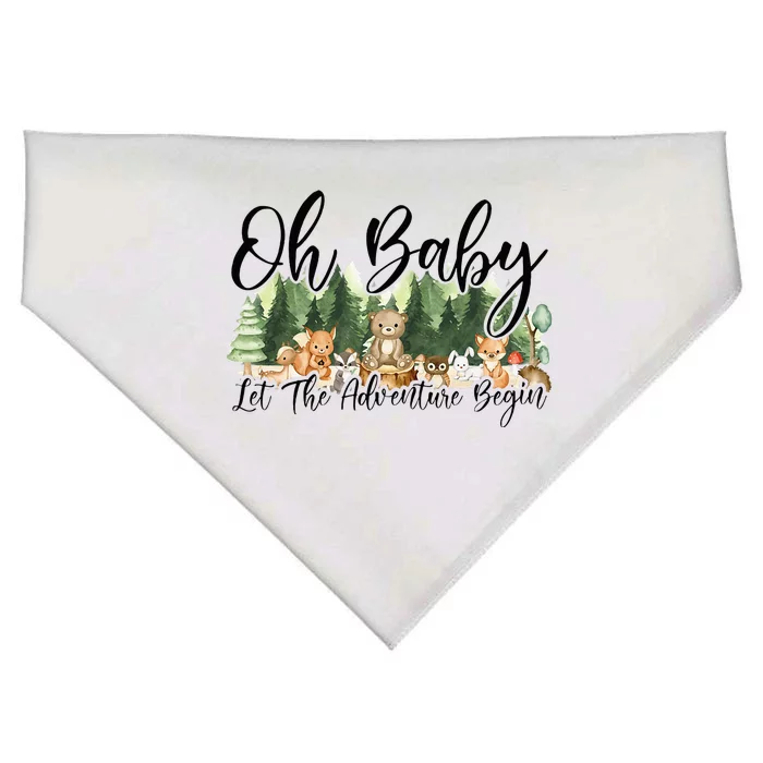 Spring Woodland Baby Shower Animal Theme Matching Neutral USA-Made Doggie Bandana