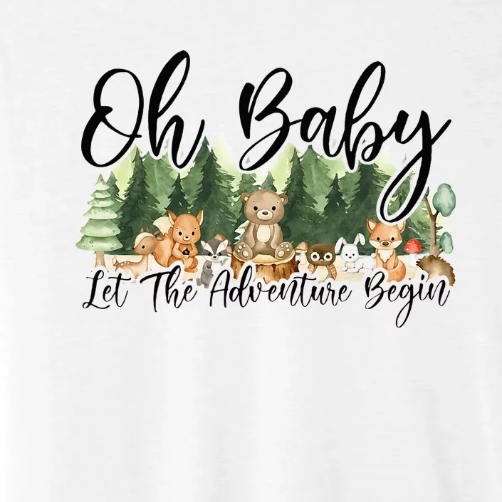 Spring Woodland Baby Shower Animal Theme Matching Neutral ChromaSoft Performance T-Shirt