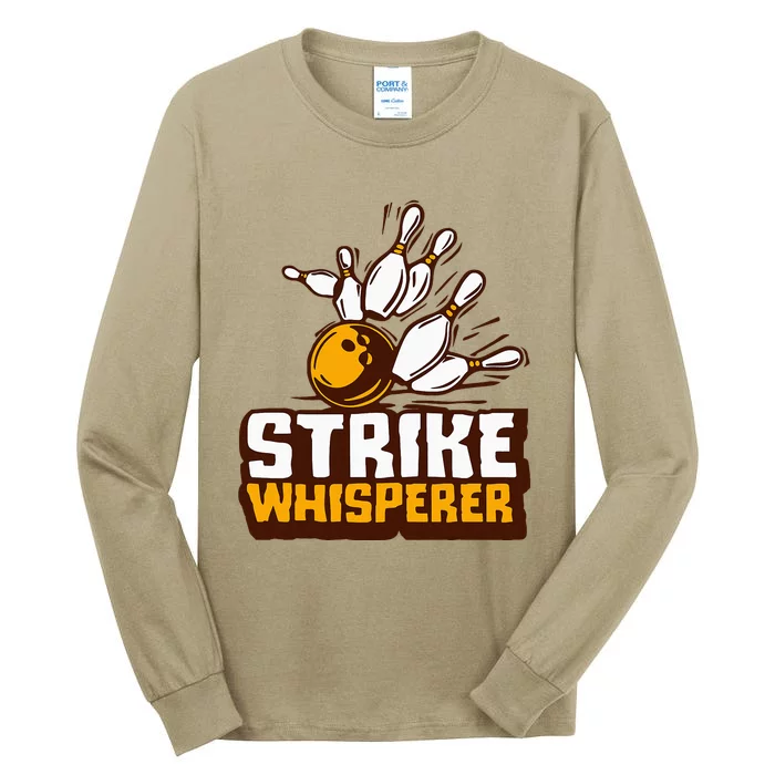 Strike Whisperer Bowling Tall Long Sleeve T-Shirt