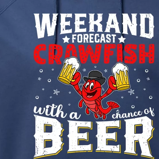 Seafood With Beer Crawfish Season Cajun Festival Party Gift Performance Fleece Hoodie