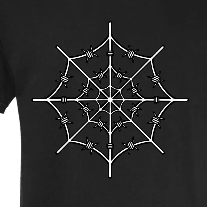 Spider Web Barbed Wire Garment-Dyed Heavyweight T-Shirt