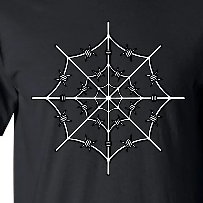 Spider Web Barbed Wire Tall T-Shirt