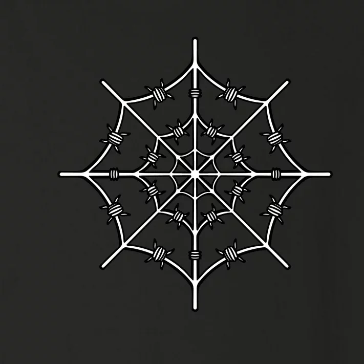 Spider Web Barbed Wire Toddler Long Sleeve Shirt