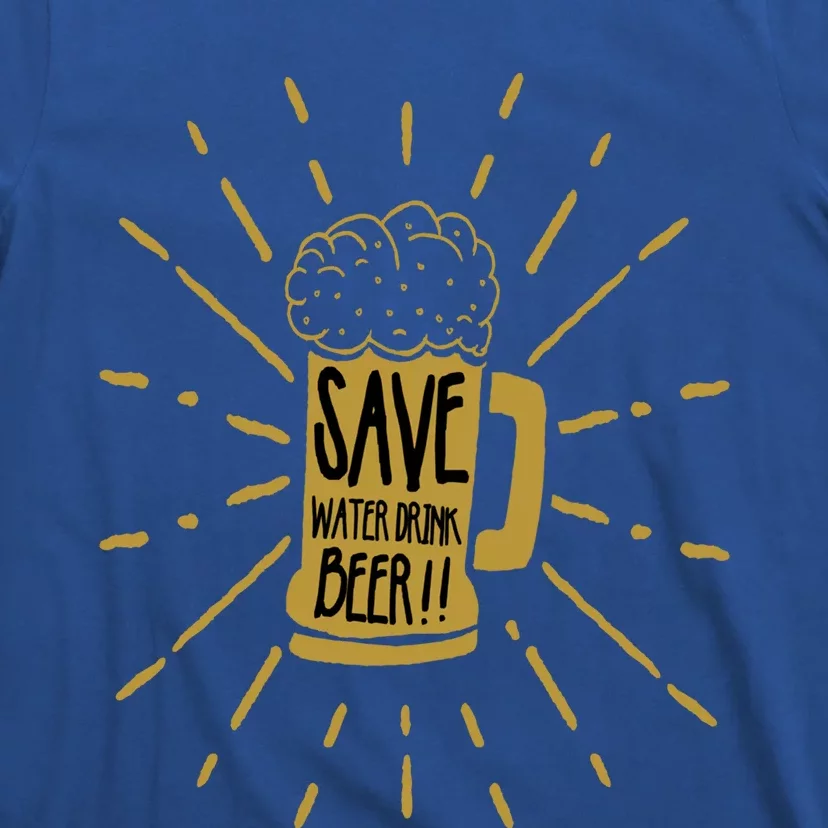 Save Water Beer Graffiti Art Protest Activism Art Gift T-Shirt