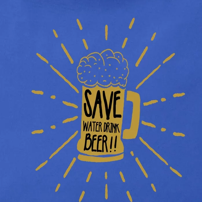 Save Water Beer Graffiti Art Protest Activism Art Gift Zip Tote Bag