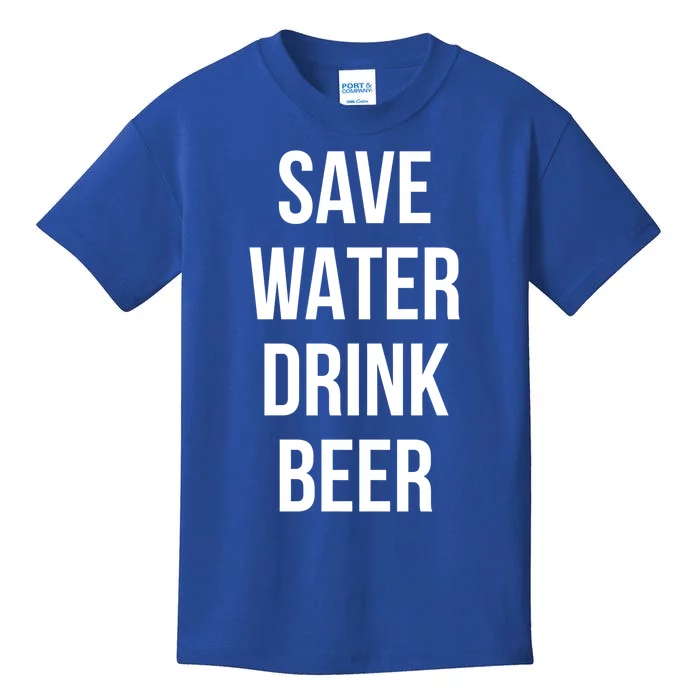 Save Water Beer Lover Gift Kids T-Shirt