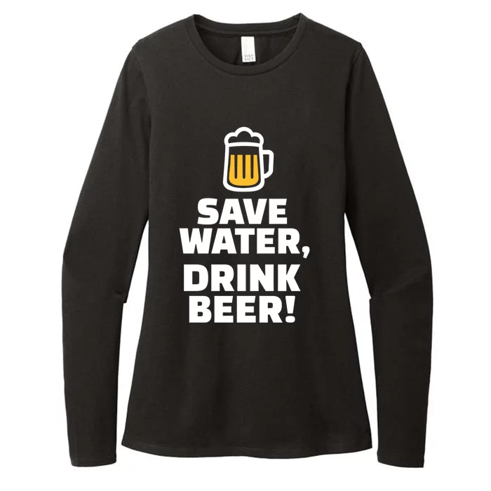 Save Water Beer Great Gift Womens CVC Long Sleeve Shirt