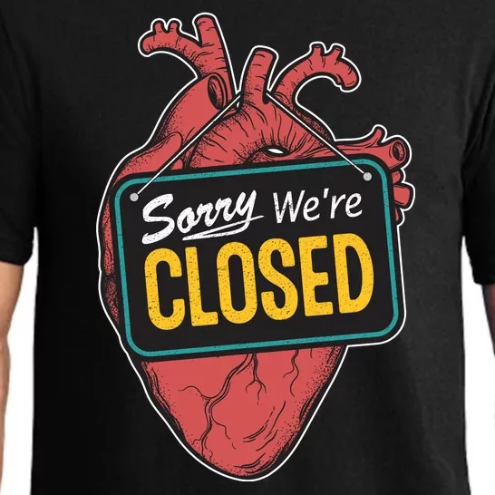 Sorry Were Closed Heart Pajama Set