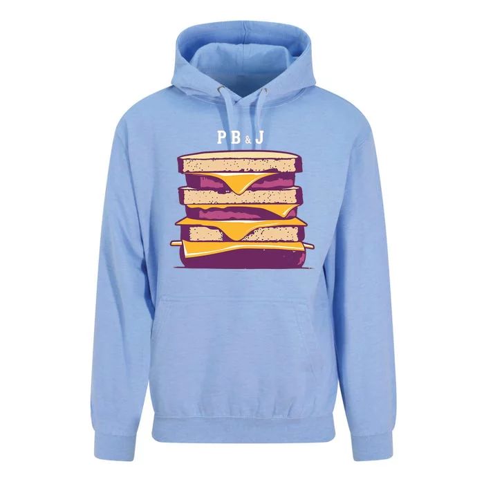 Sandwich With Creamy Peanut Butter And Jelly Unisex Surf Hoodie