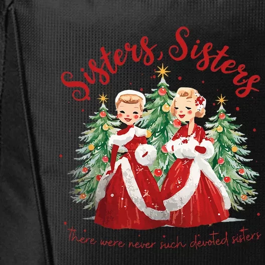 Sisters White Christmas Movie 1954 Xmas Snow Holiday Pajamas City Backpack