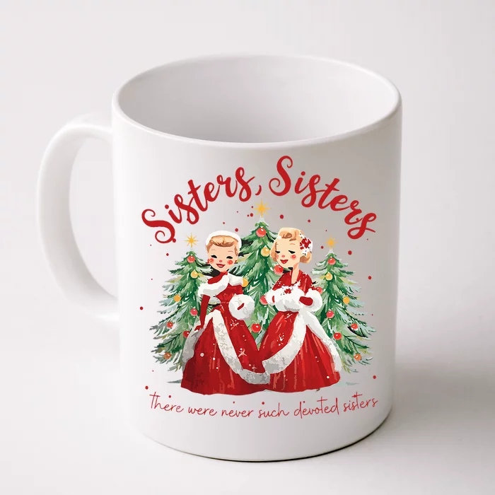 Sisters White Christmas Movie 1954 Xmas Snow Holiday Pajamas Front & Back Coffee Mug