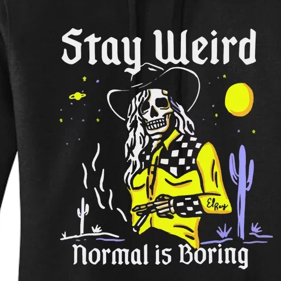 Stay Weird Cowgirl Women's Pullover Hoodie