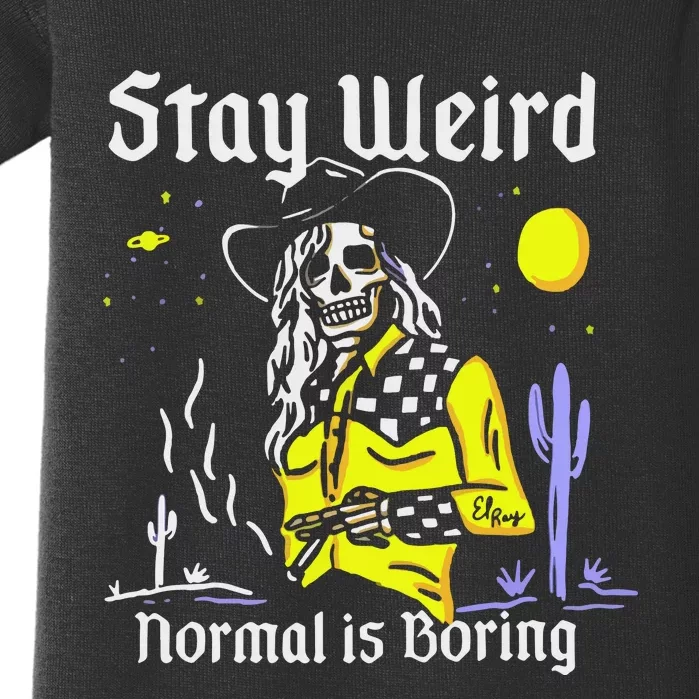 Stay Weird Cowgirl Baby Bodysuit