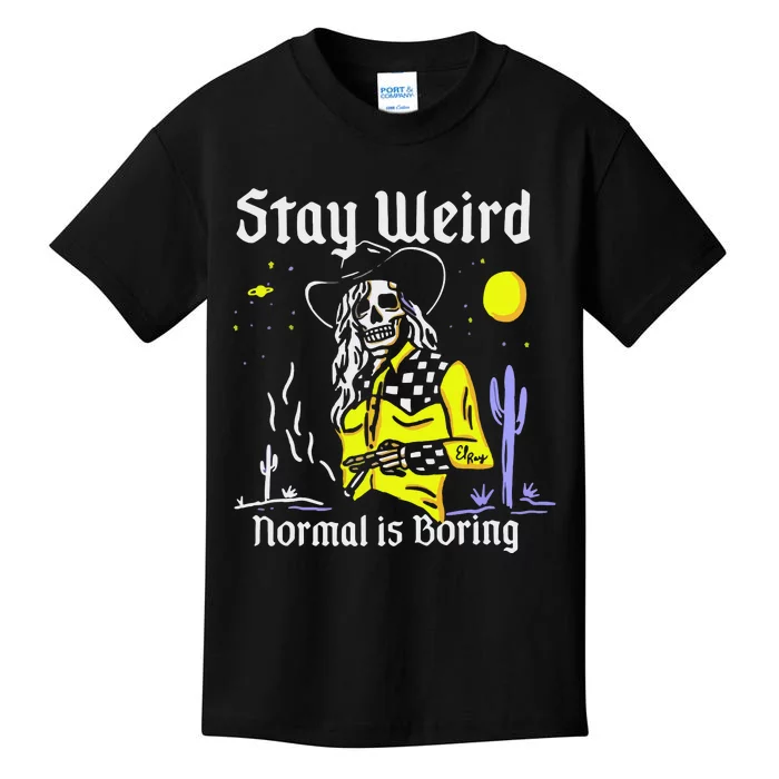 Stay Weird Cowgirl Kids T-Shirt