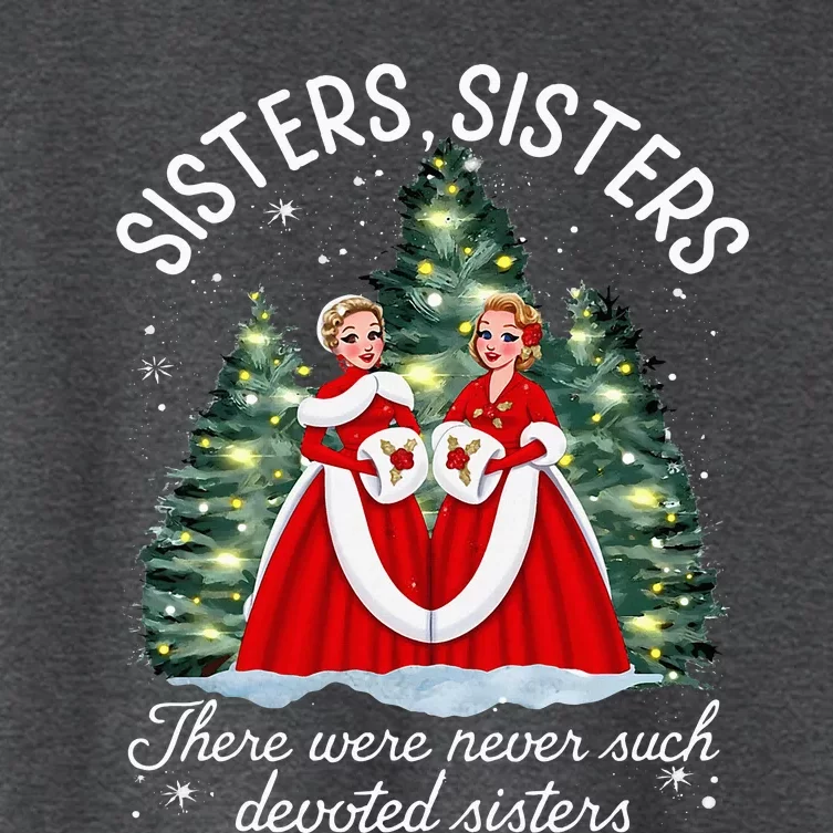 Sisters White Christmas Movie 1954 Xmas Snow Holiday Pajamas Women's Crop Top Tee