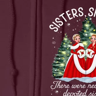 Sisters White Christmas Movie 1954 Xmas Snow Holiday Pajamas Full Zip Hoodie