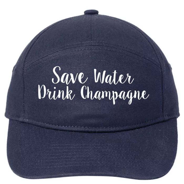 Save Water Champagne Gift 7-Panel Snapback Hat