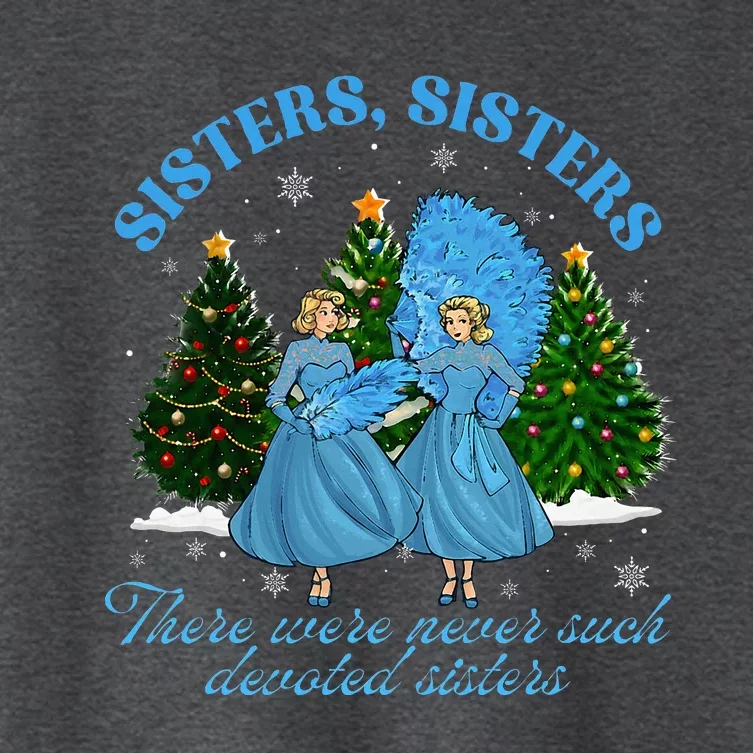 Sisters White Christmas Movie 1954 Xmas Snow Pajamas Holiday Women's Crop Top Tee