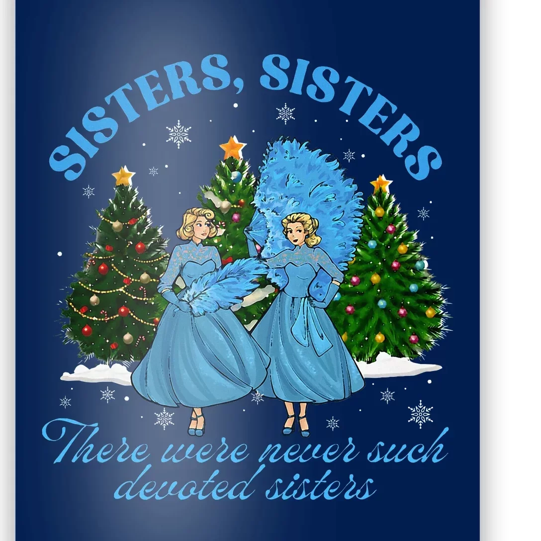 Sisters White Christmas Movie 1954 Xmas Snow Pajamas Holiday Poster