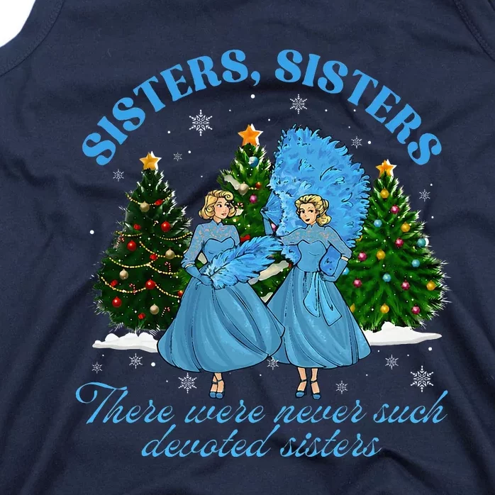 Sisters White Christmas Movie 1954 Xmas Snow Pajamas Holiday Tank Top