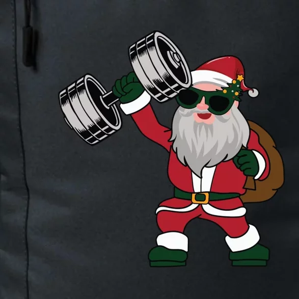 Santa Weightlifting Christmas Fitness Gym Deadlift Xmas Gift Daily Commute Backpack