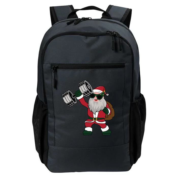 Santa Weightlifting Christmas Fitness Gym Deadlift Xmas Gift Daily Commute Backpack