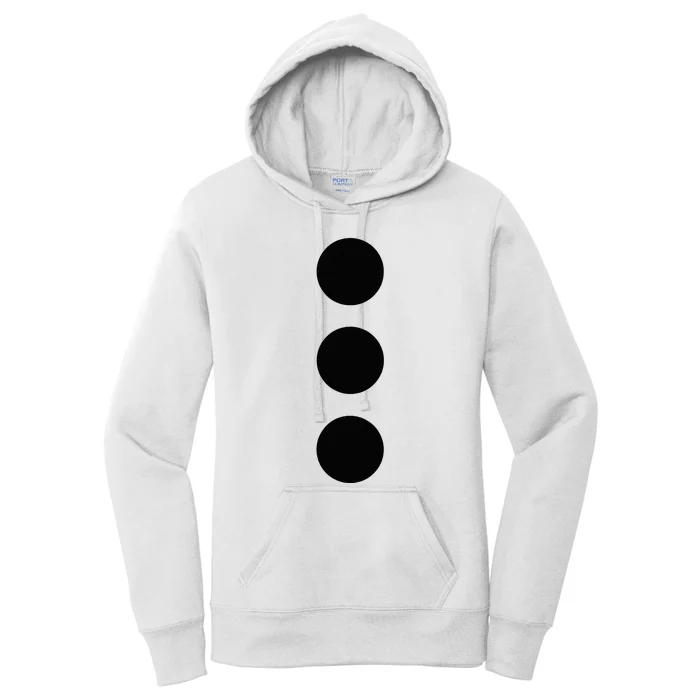 Snowman Winter Costume Women's Pullover Hoodie