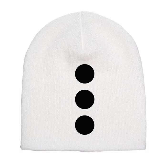 Snowman Winter Costume Short Acrylic Beanie