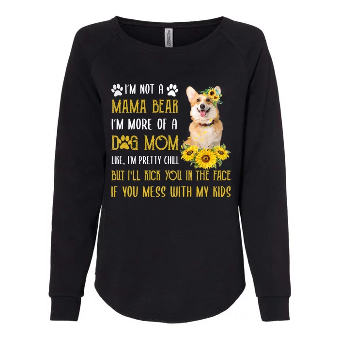 Sunflower Welsh Corgi Mom Mothers Day Dog Mom Great Gift Womens California Wash Sweatshirt