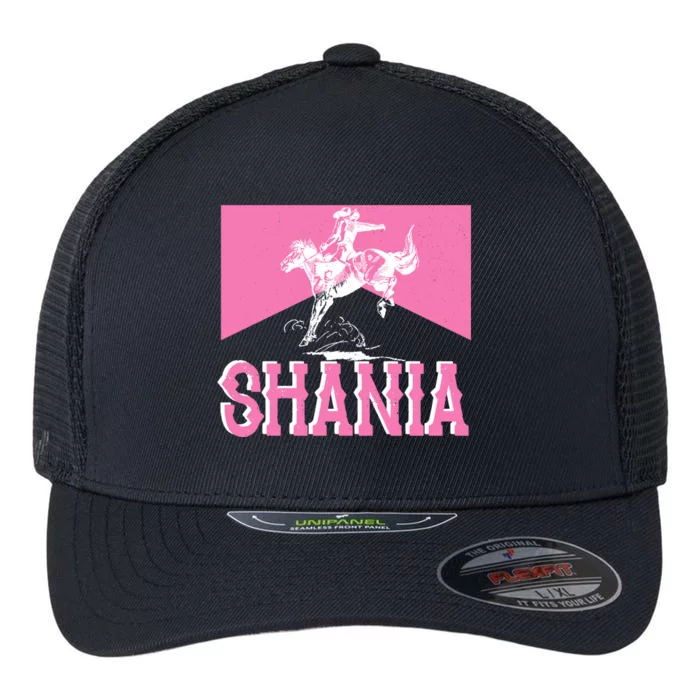 Shania Western Cowboy Flexfit Unipanel Trucker Cap