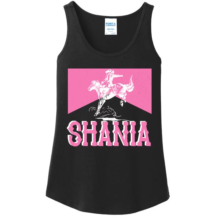 Shania Western Cowboy Ladies Essential Tank