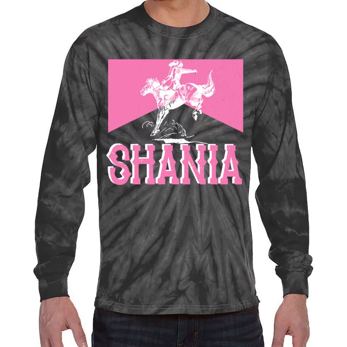 Shania Western Cowboy Tie-Dye Long Sleeve Shirt