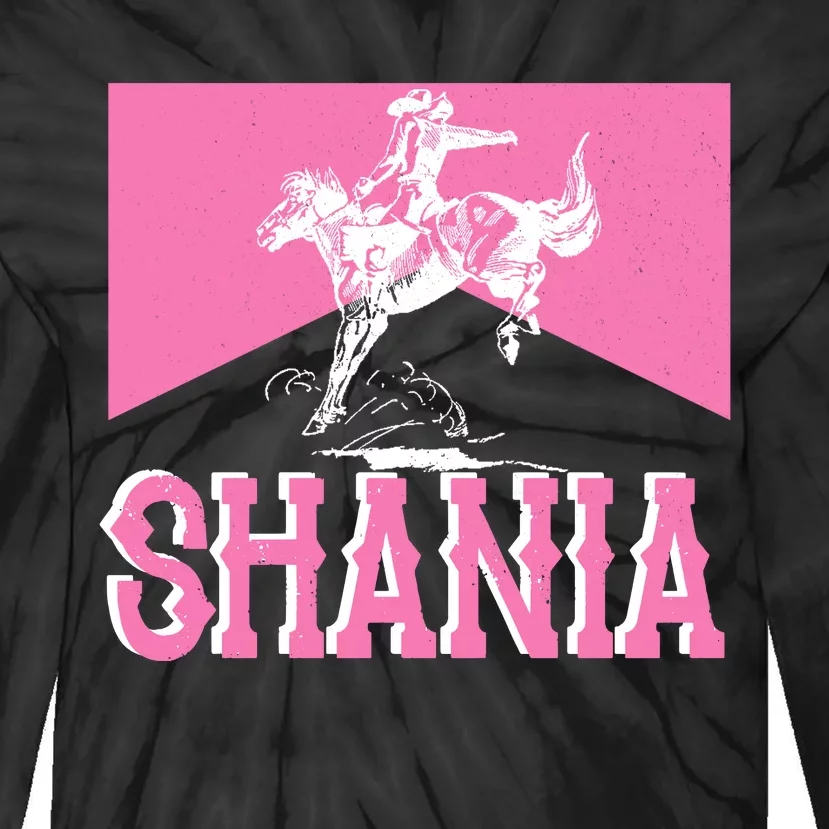 Shania Western Cowboy Tie-Dye Long Sleeve Shirt