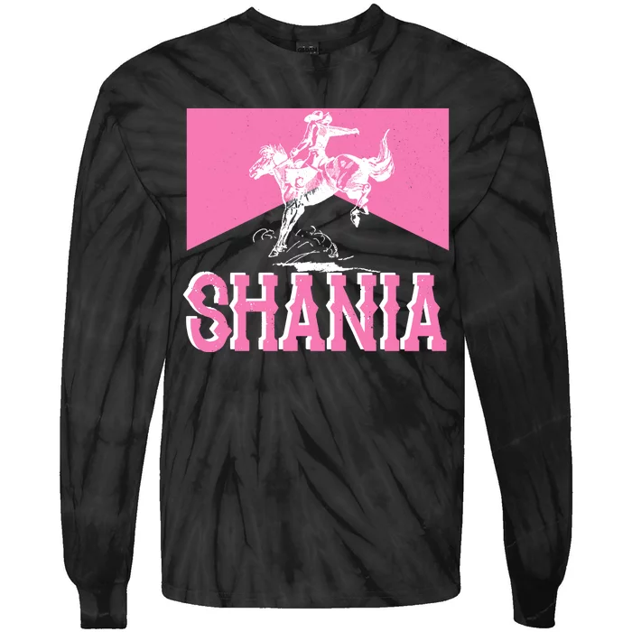 Shania Western Cowboy Tie-Dye Long Sleeve Shirt