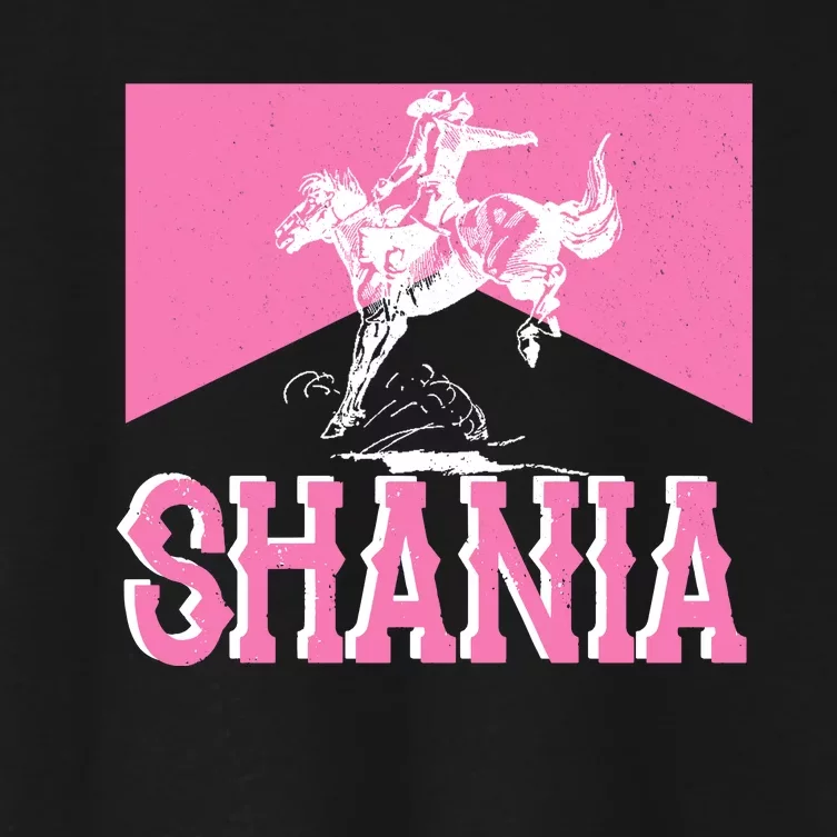 Shania Western Cowboy Women's Crop Top Tee