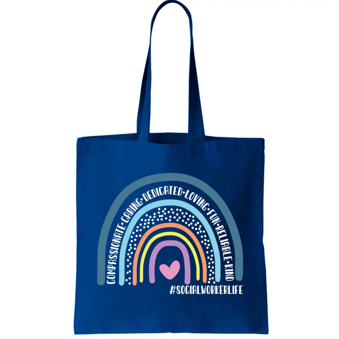 Social Worker Cute Rainbow Cute Gift Tote Bag