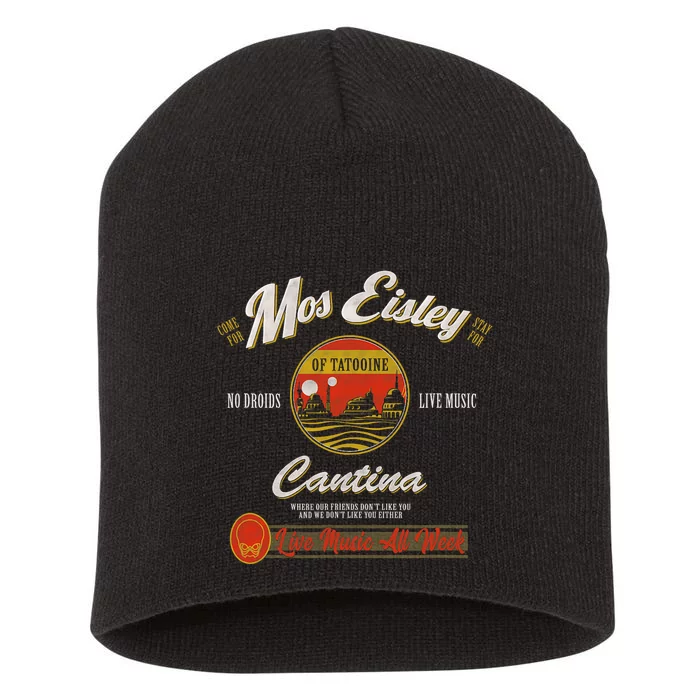 S.T.A.R W.A.R.S Classic M.O.S Eisley Cantina Live Music All Week Ad Short Acrylic Beanie