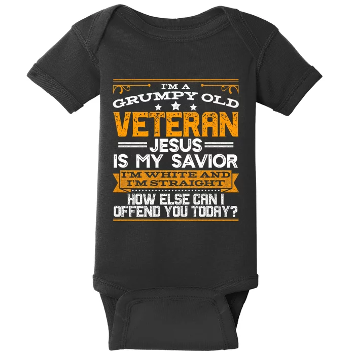 Straight White Christian Conservative Grumpy Baby Bodysuit