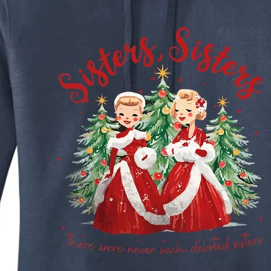 Sisters White Christmas Movie 1954 Xmas Snow Holiday Pajamas Women's Pullover Hoodie