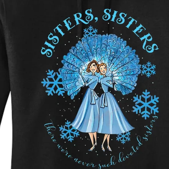 Sisters White Christmas Movie 1954 Snow Xmas Holiday Pajamas Women's Pullover Hoodie