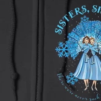 Sisters White Christmas Movie 1954 Snow Xmas Holiday Pajamas Full Zip Hoodie