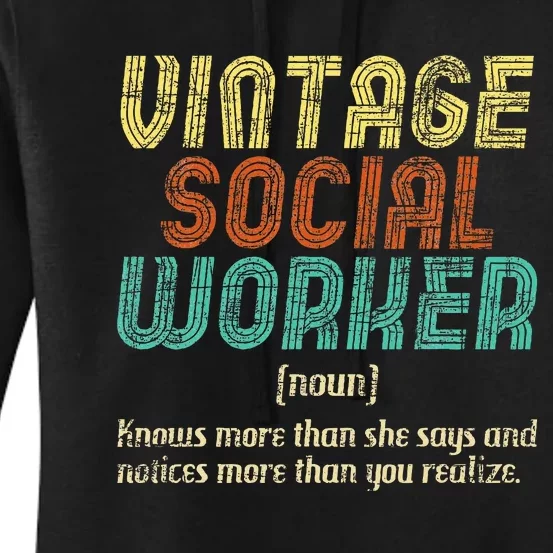 Social Worker Community Public Servant Caseworker Women's Pullover Hoodie