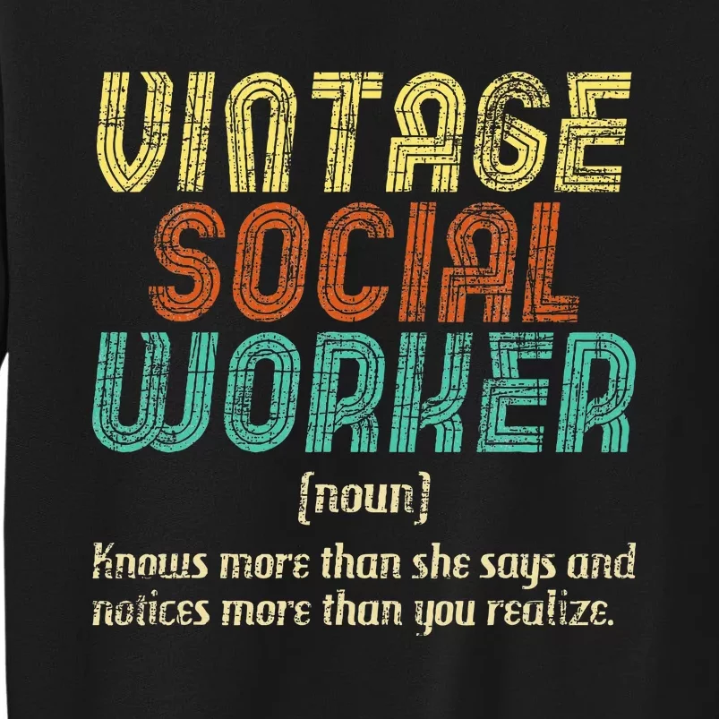 Social Worker Community Public Servant Caseworker Tall Sweatshirt