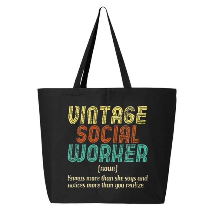 Social Worker Community Public Servant Caseworker 25L Jumbo Tote