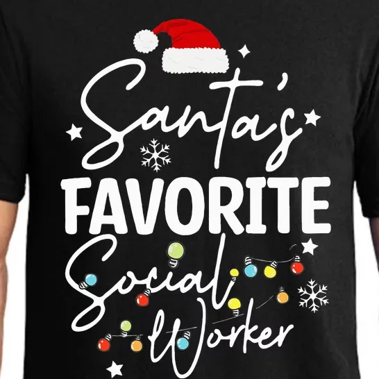 Social Worker Christmas Medical Social Worker Pajama Set