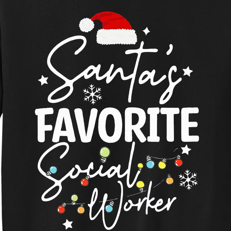 Social Worker Christmas Medical Social Worker Tall Sweatshirt